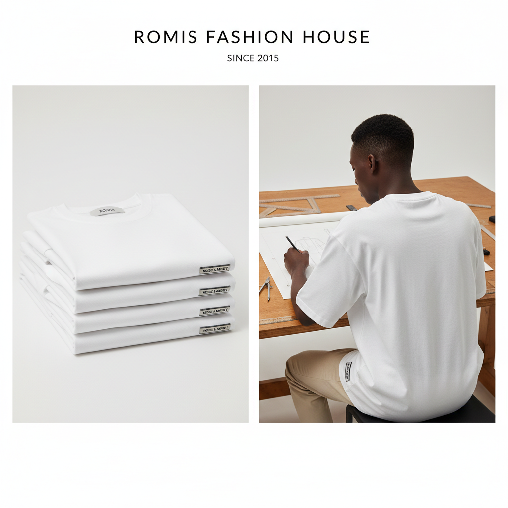 Crafted from 280GSM heavy-weight organic cotton jersey. This isn't a thin shirt; it has a structural drape that holds its shape.